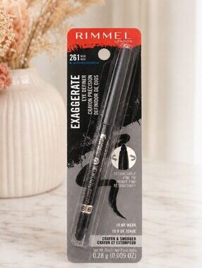 Rimmel London Retractable Eye Definer Pencil - Black